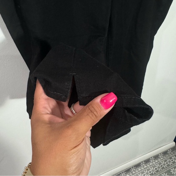 NYDJ Skinny Ankle Pull-on Jeans In Black With Sideseam Slit Size 16W - Picture 8 of 11
